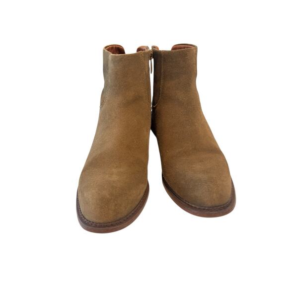 Franco Sarto Women’s Hero, Olive Green Leather Suede Ankle Booties, Size 8.5 - Picture 4 of 6